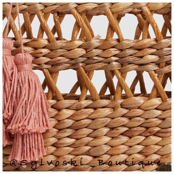 🔥Billabong Wild Heart Beige Woven Handbag NWT - Picture 5 of 8